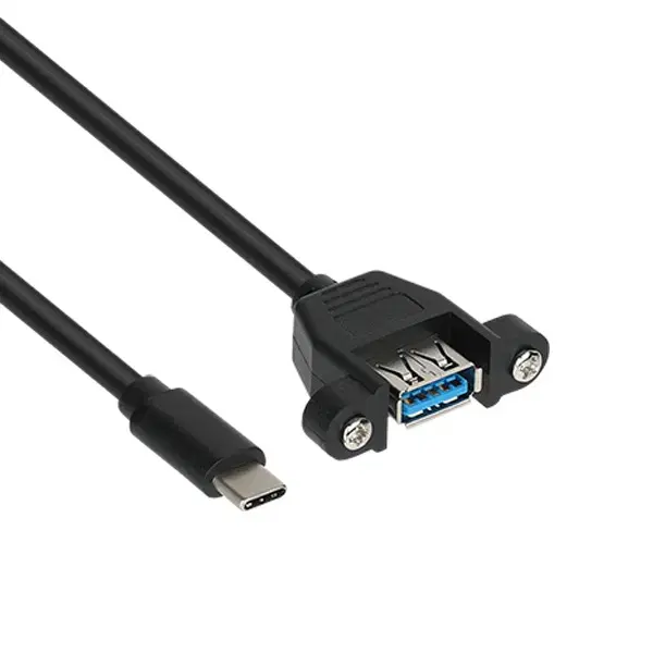 Type C to USB A 3.0 판넬형 변환 케이블 0.2m